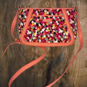 NWT Vera Bradley Trimmed Trapeze Crossbody Purse in Pixie Confetti